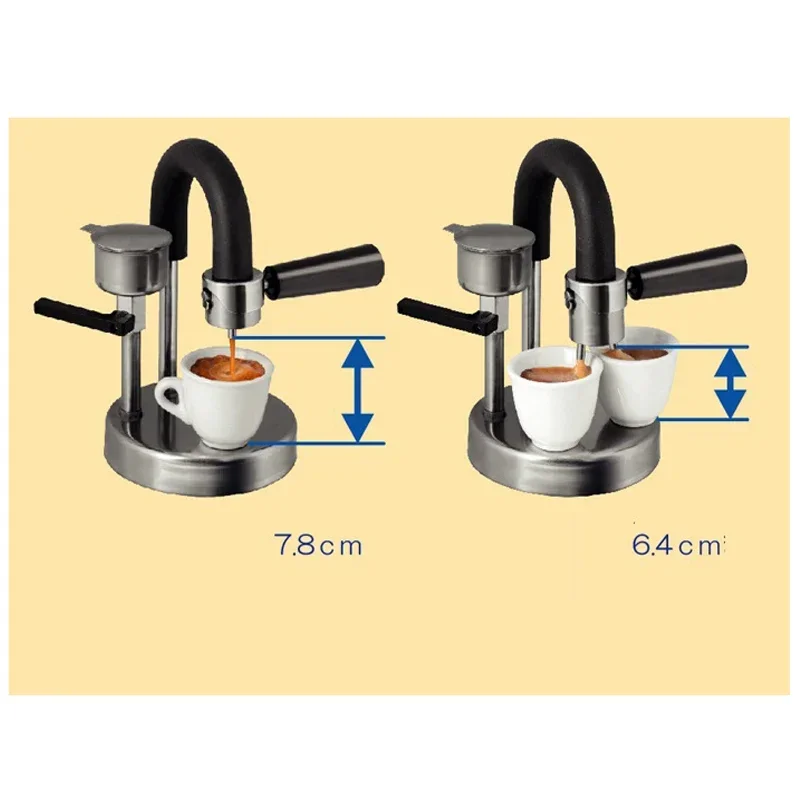 Home Office Coffee Maker Manual Stainless Steel Coffee Machine  Manual Coffee Grinder