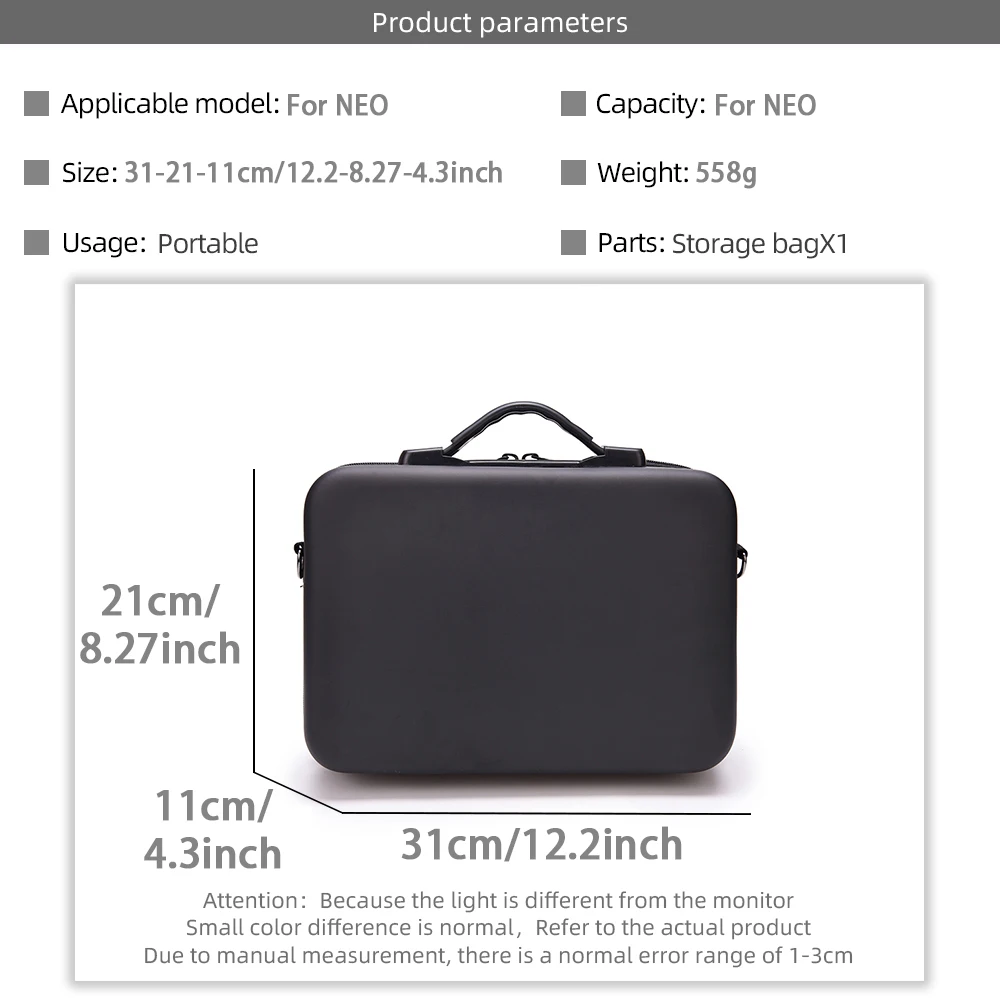Carrying Case For DJI NEO Hard Shell Shockproof High-Capacity Storage Portable Bags For DJI Neo Drone Accessories image 2
