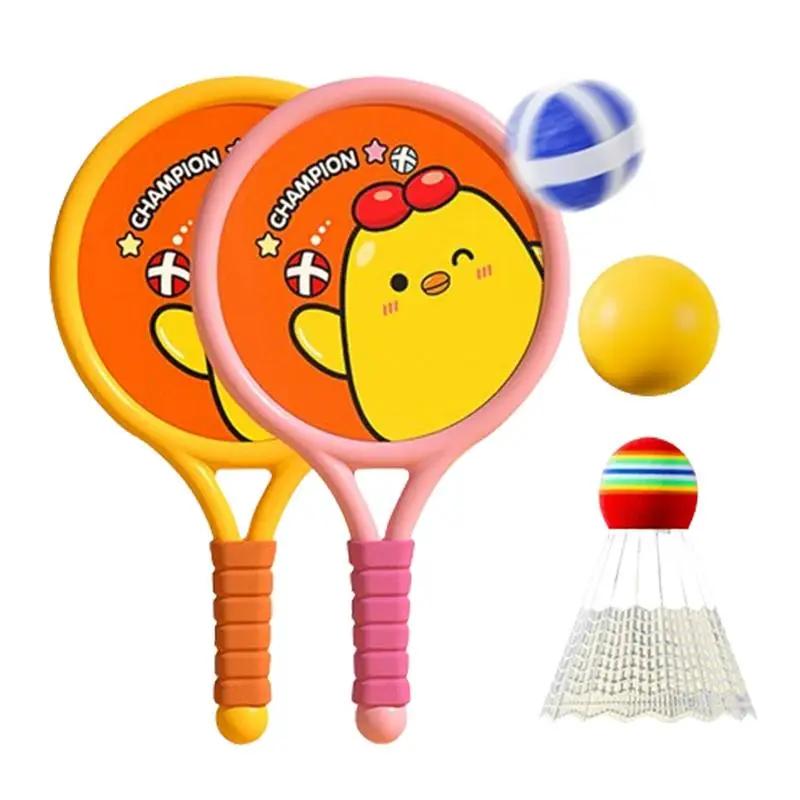 

Outdoor Indoor Racket Set Kids Sports Badminton Set Double Racket Parent-Child Interactive Sports Toy For Boys Kids Family