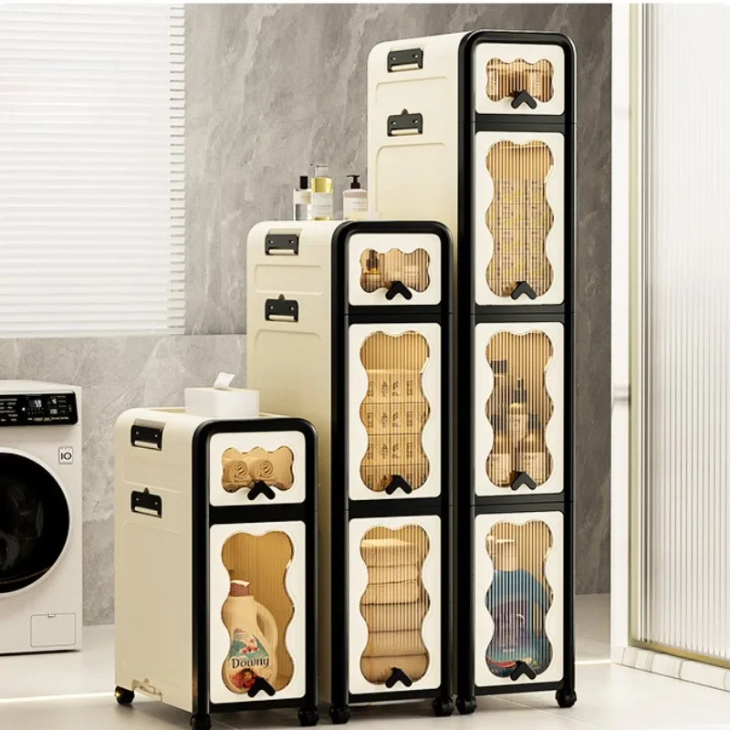 خزانة شق لتخزين المطبخ المنزلي، خزانة شق الحمام، خزانة حافة الحمام، تخزين التماس الضيق للغاية #5