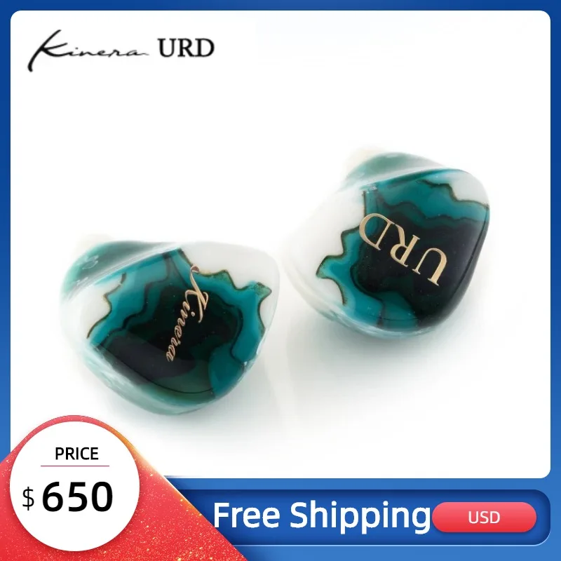 

Kinera URD 2EST 2DD 1BA Hybrid HIFI IEMs Hifi Music Monitor DJ Studio In-Ear Audiophile Earphone Earbuds Detachable 0.78mm Cable