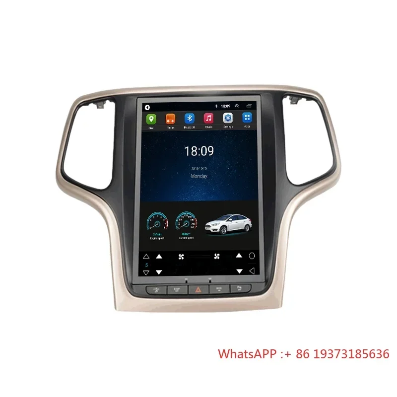 10.4 Inch Vertical Touch Screen Car Android Auto Stereo Radio Player For Grand Cherokee 2014-2018