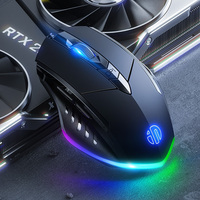 Inphic W1 Wired Mouse Esports Gaming Mouse Six-button Macro Programming Definition to Adjust DPI Silent Office Mouse