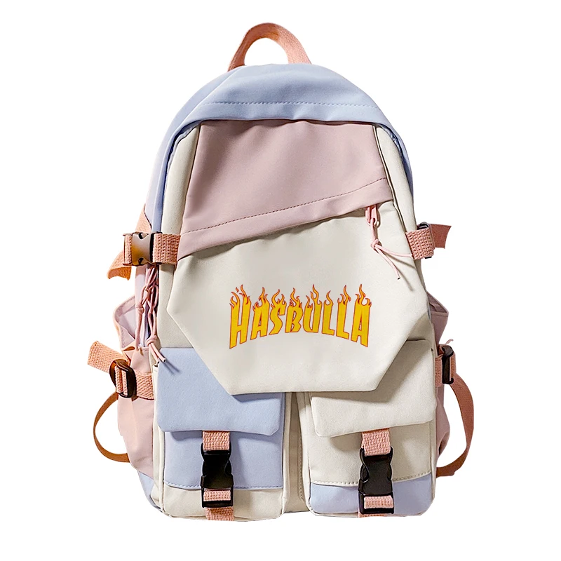 Teen School Bag na plecak dla dziewcząt kobiety Hasbulla Fighting Meme Printing Bookbags gimnazjum tornister duży ładny Bagpack