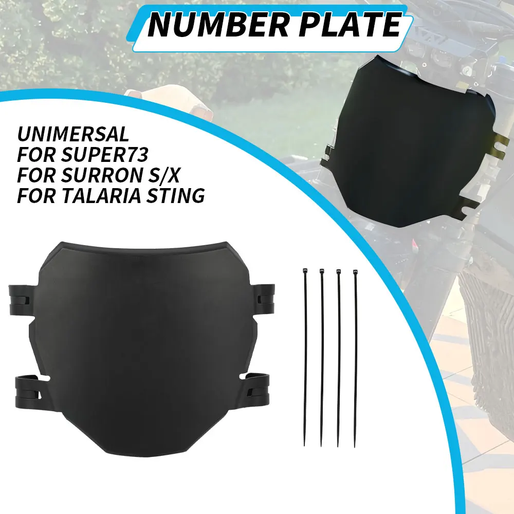 Placa de identificação dianteira para sur ron s x placas de registro de motocicleta para talaria sting stark vac moto sujeira elétrica