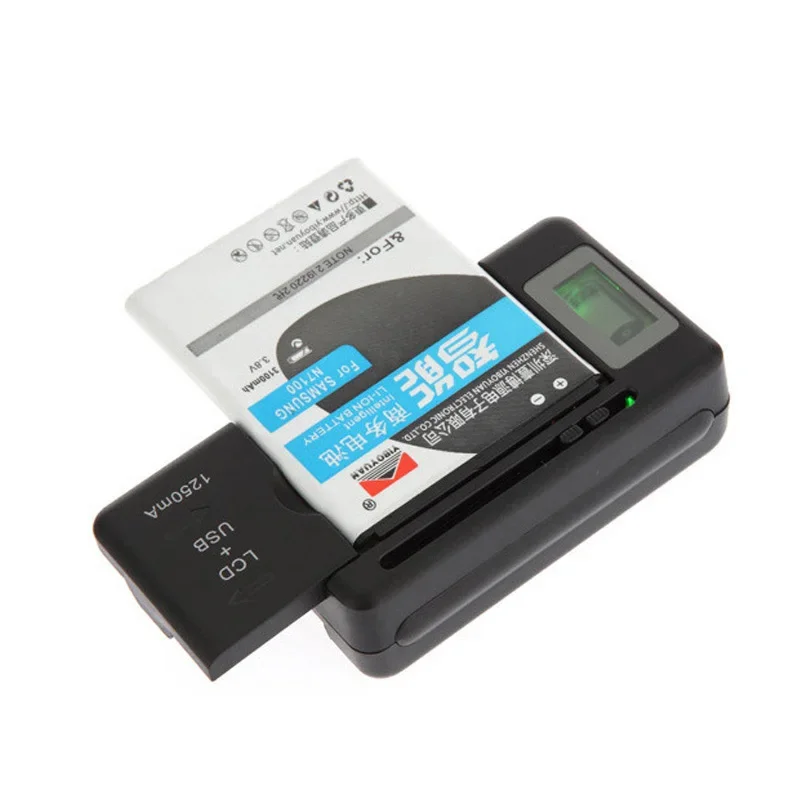 

Universal Battery Charger LCD Screen USB Port Mobile Phone Battery Wall Charger EU US UK Plug for Samsung LG Huawei Xiaomi etc.