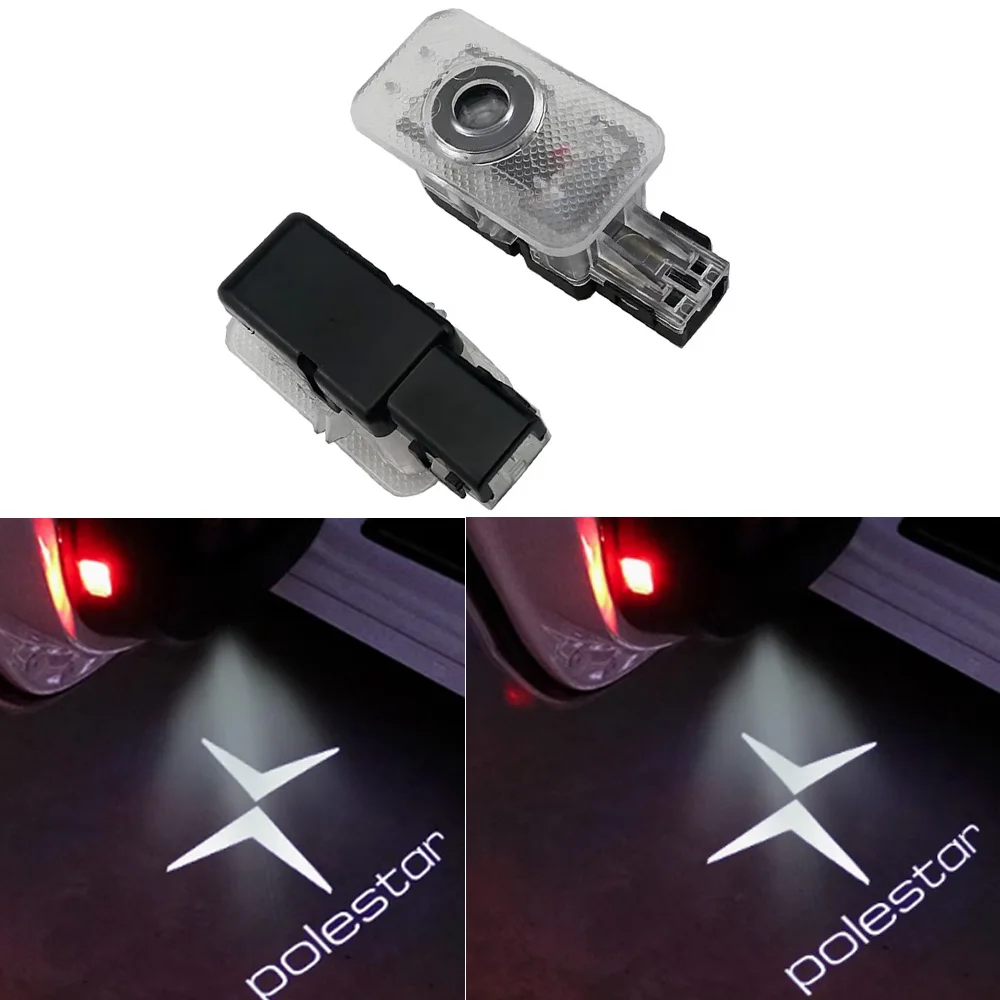 Shadow For VOLVO Polestar Door Light 2X Auto Badge Light For VOLVO XC90 S90 V40 XC60 S60 V90 XC40 V60 Polestar VOLVO Door Light