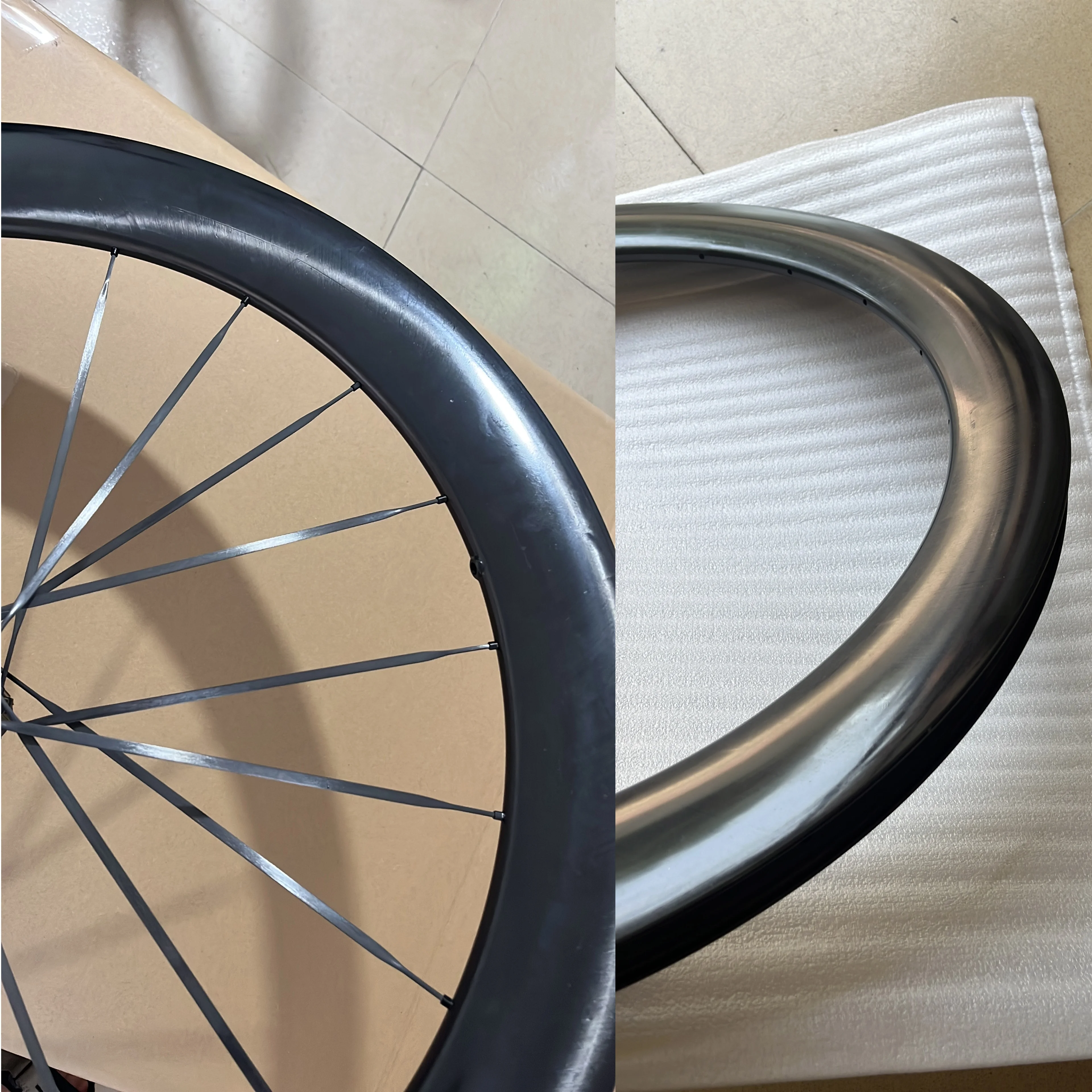 DFS Carbon Wheels 35/40/45/50/60/65mm Depth 700C Lightest Bicycle Racing Bike Wheelset Carbon Spokes 45/72T