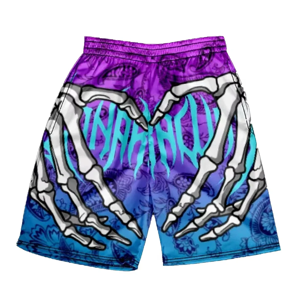 

2026 New Summer Men's Shorts Adult Harajuku Beach Shorts Boys' Sports Breathable Shorts Adult Hip-Hop Shorts Streetwear