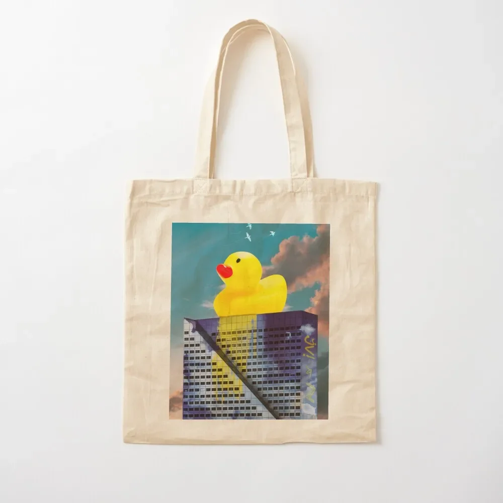 

Thinking rubber duck Tote Bag free delivery bags custom canvas bag Big bag women