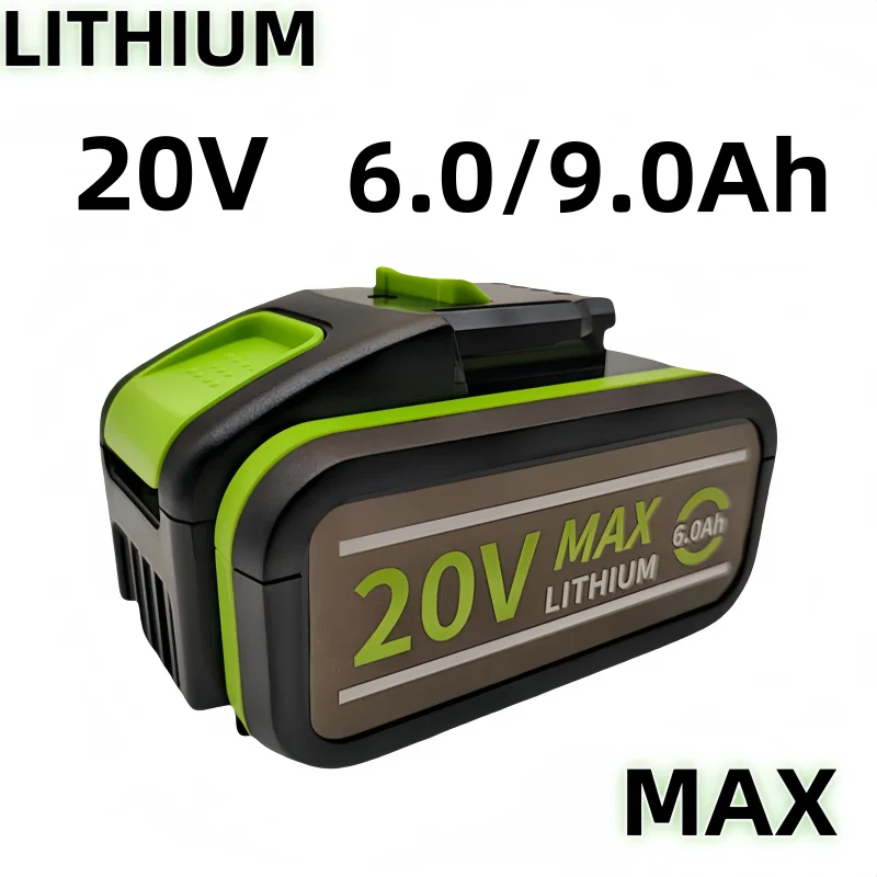 

20V 6000/9000mAh Rechargeable Lithium-ion Batteries apply to WA3551 WA3553 WA3556 WA3572 Etc Electric Tools