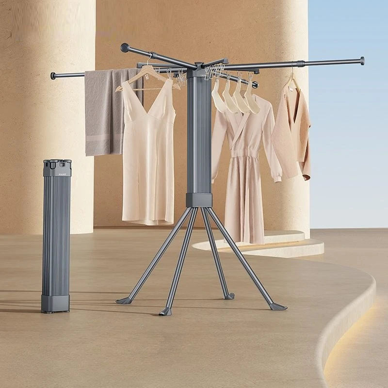 

Octopus Design Folding Clothes Rack, No Assembly Floor Standing Laundry Drying Rack for Balcony, Indoor Space Saver