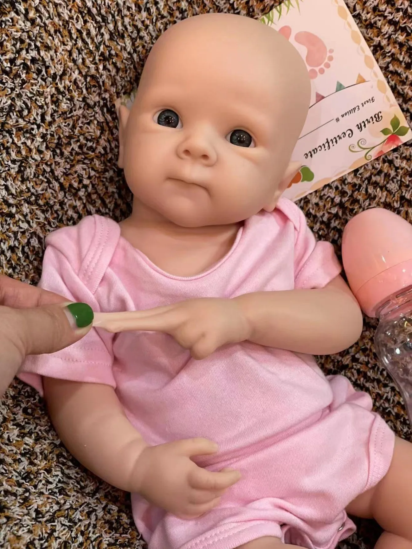 Muñeca Reborn Bettie Bebe De silicona De 18 pulgadas pintada a mano con pelo enraizado hecho a mano cuerpo De tamaño real Boneca Corpo De silicona