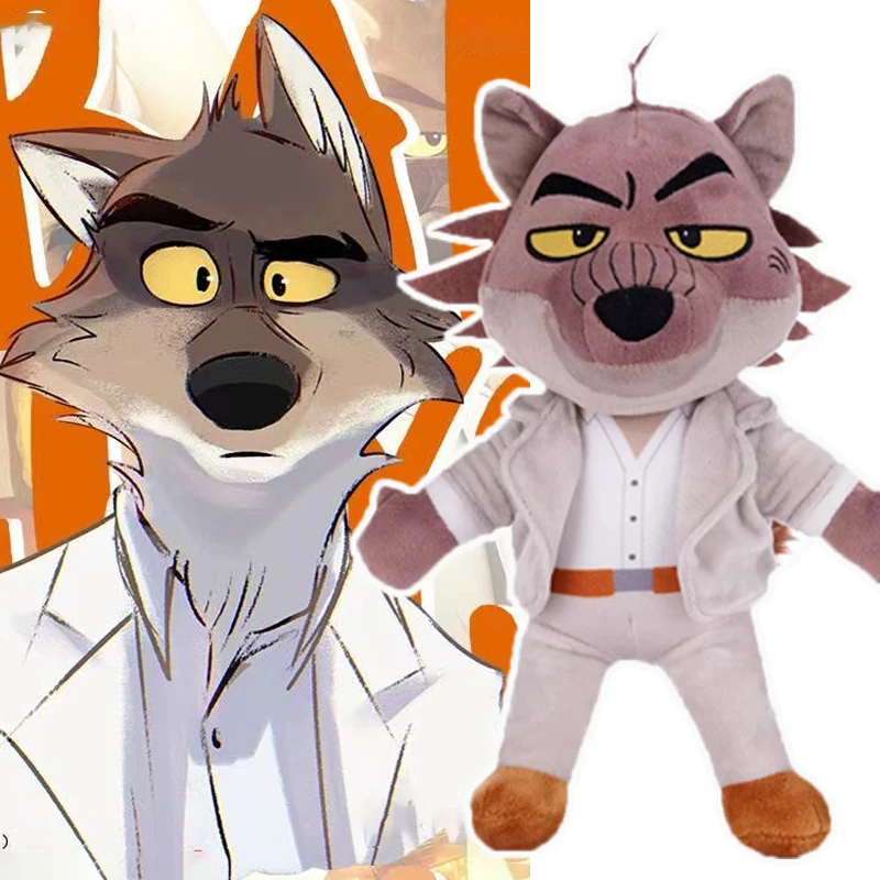 

The Bad Guys Mr Wolf Плюшевые игрушки Kawaii Wolf Snake Piranha Plushie Милые аниме-животные Мягкие куклы вокруг фильма Рождественский подарок