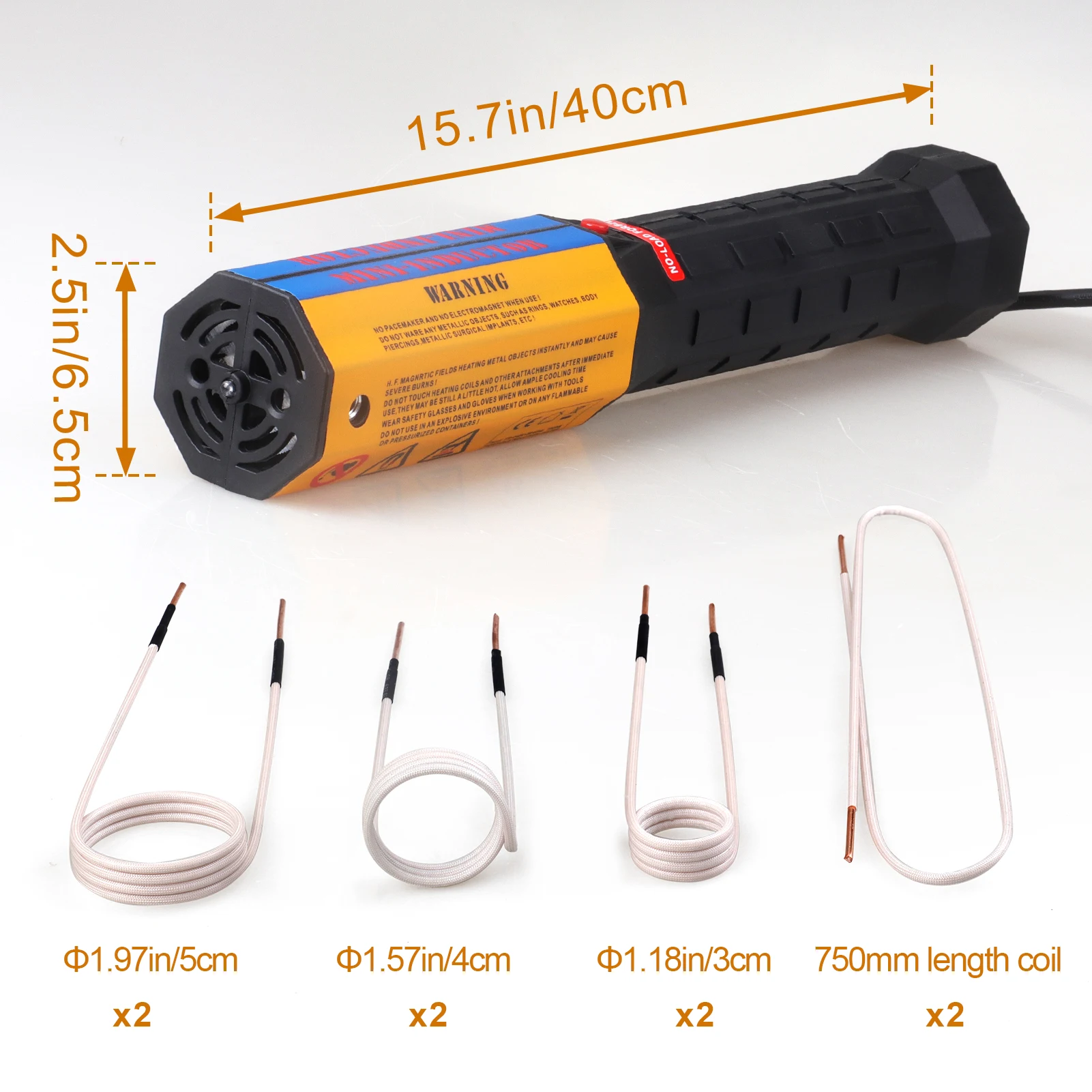 

Handheld 1000W Flameless Magnetic Induction Heating 8 Pieces Coils Kit for Auto Use Bolt Remover Repair Machine Car Repair Tools