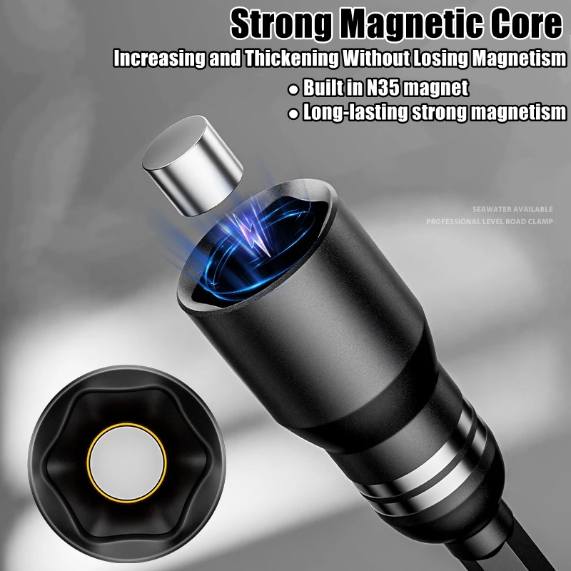 CR-V Steel Magnetic Nut Screwdriver Socket Bits For Power Drills Hex Shank Driver/Adapter Socket Wrench Tool Parts Accessories view 4
