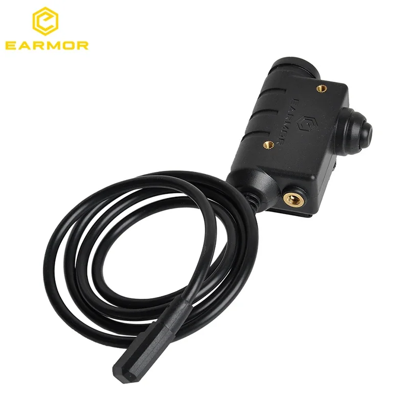 OPSMEN Earmor Military M51 PTT Tactical Push To Talk For M32/M32H Headset For Kenwood/ICOM Radio Softair Headphone Adapter