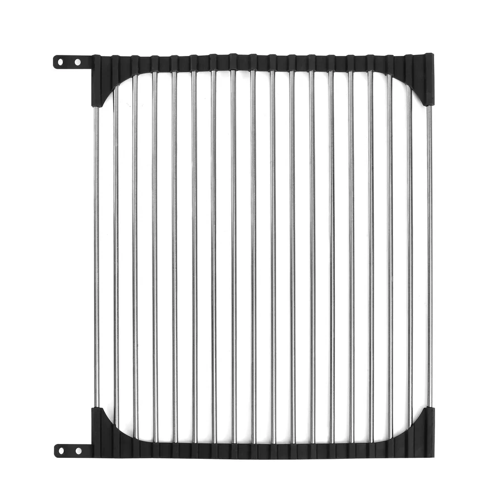 

Roll Up Drying Rack Over Sink Kitchen Dish Drainer BPA Free Space Saving Heat Resistant Trivet Compact RV Essential
