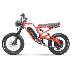 20inch snow fat Electric eBike 48v 1500w rear wheel driver Fat Tire atv  Moped-Style eBike off-road  All Terrain eBike