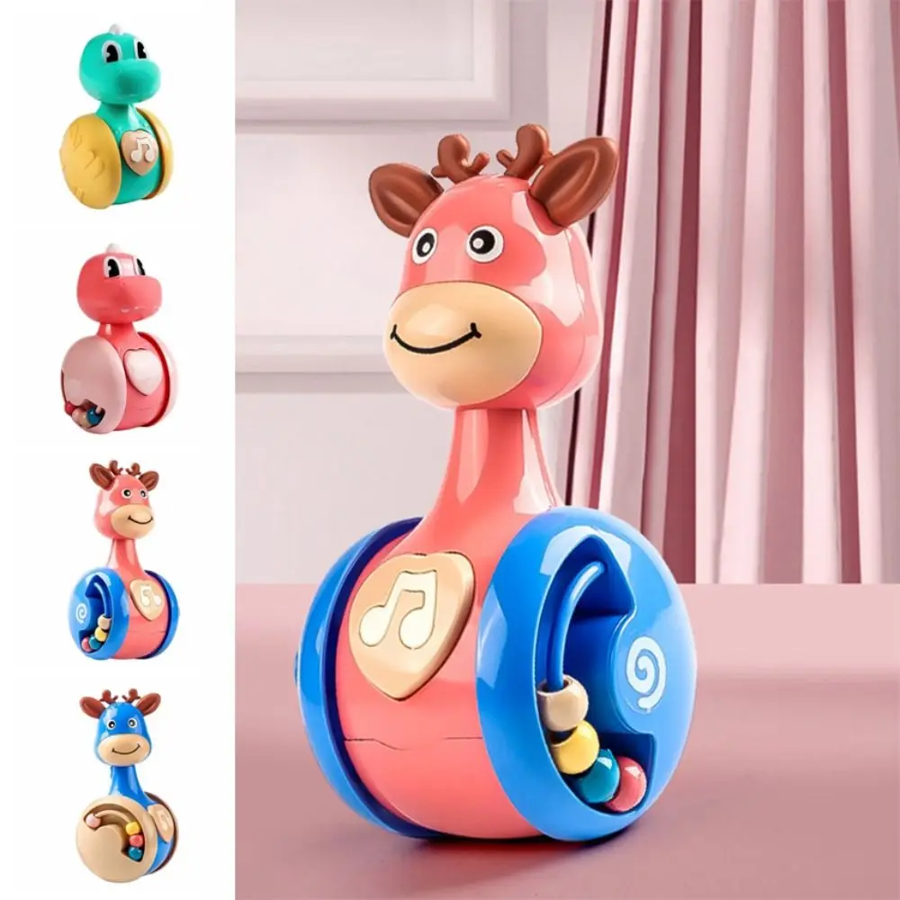 

Creative Fawn Sliding Tumbler Toy Early Education Cartoon Children's Tumbler Rattle Musical Interactive Tumbler Rocking Toy