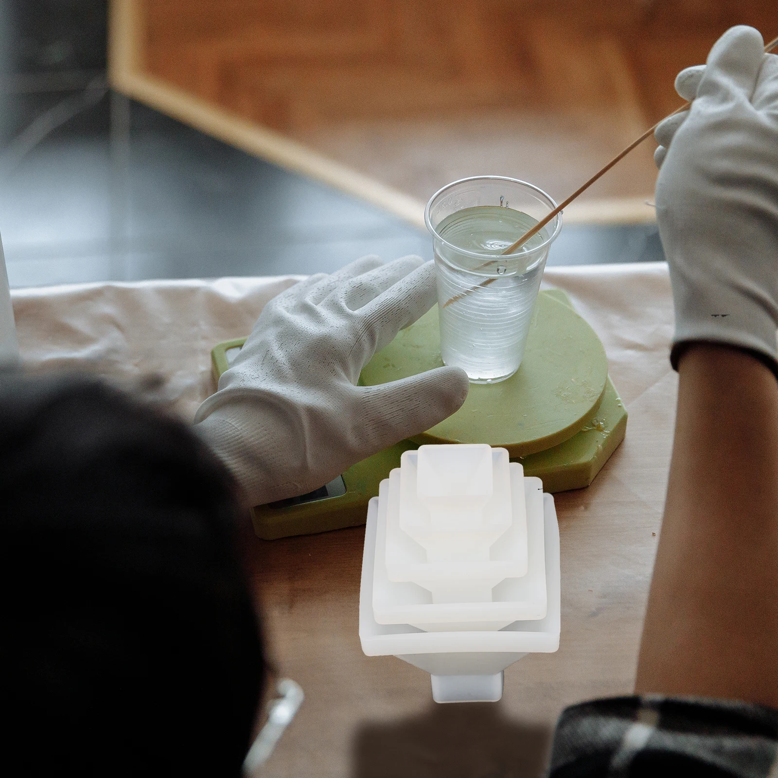 

5pcs Crystal Epoxy Resin Molds Pyramid Shape Diy Craft Silicone Mold For Desktop Decor Making Jewelry Accessories Handmade