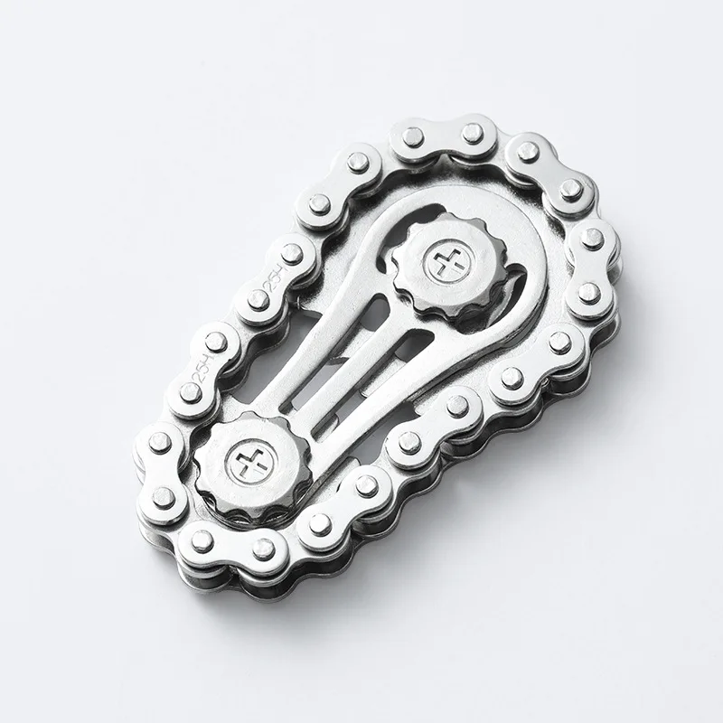 Fingertip Gyro Sprockets Flywheel Fidget Spinner Antistress Anxiety Metal Chains EDC Spinner Fidget Toys For Adult Kids