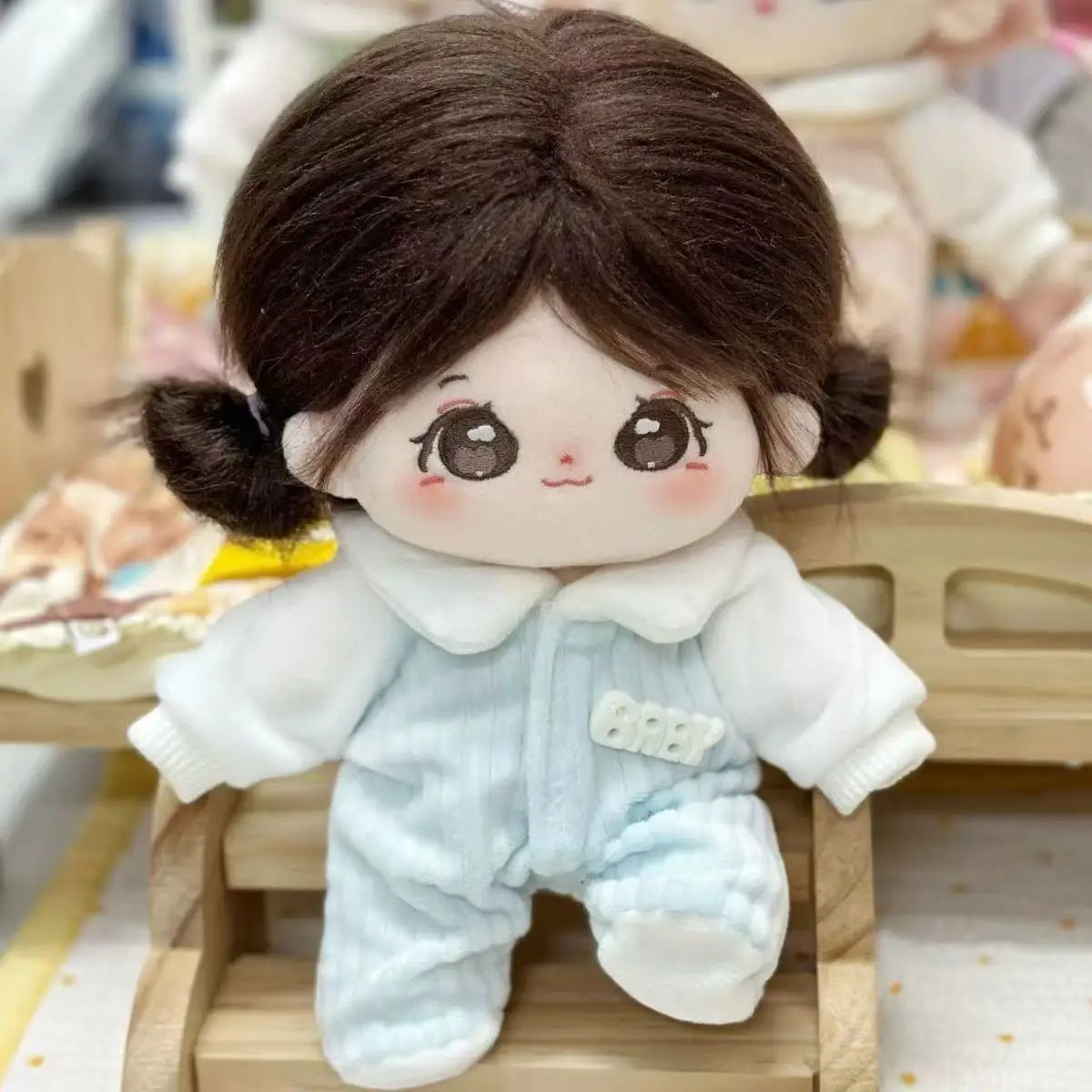 

20 см хлопковый комплект одежды для куклы, милый плюшевый наряд для куклы, мягкое платье с животными, сменный комбинезон для детей, подарок