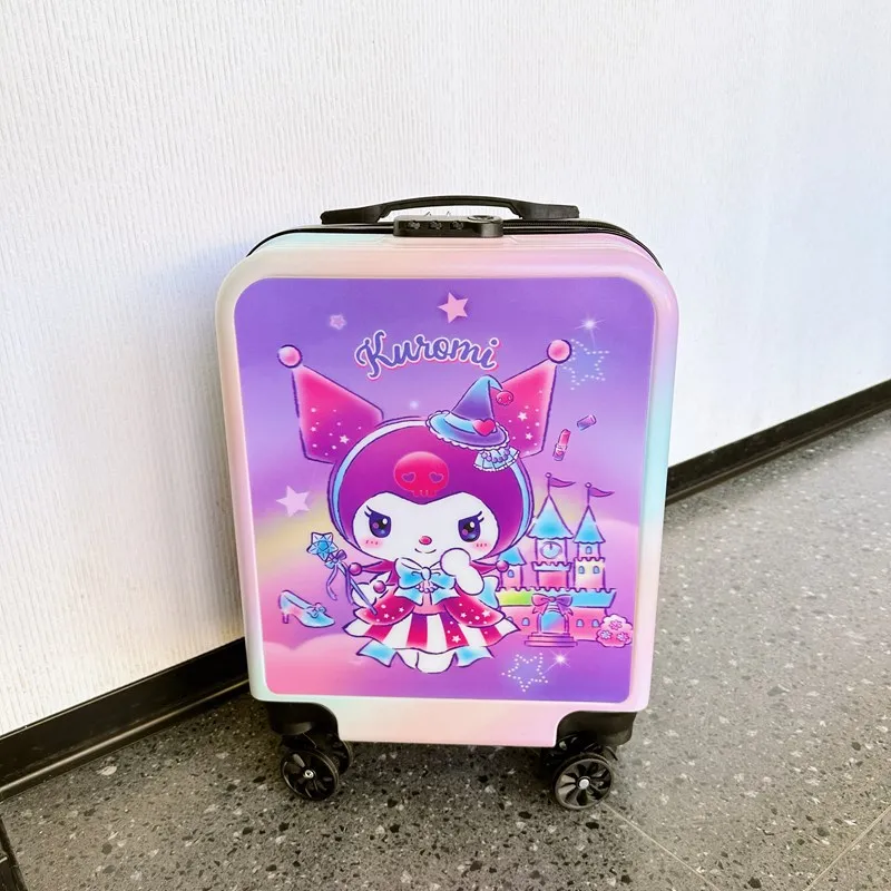 Novo estilo 18 polegadas crianças trole caso grande capacidade bonito sanrios kawaii dos desenhos animados mala moda viagem check-in bagagem