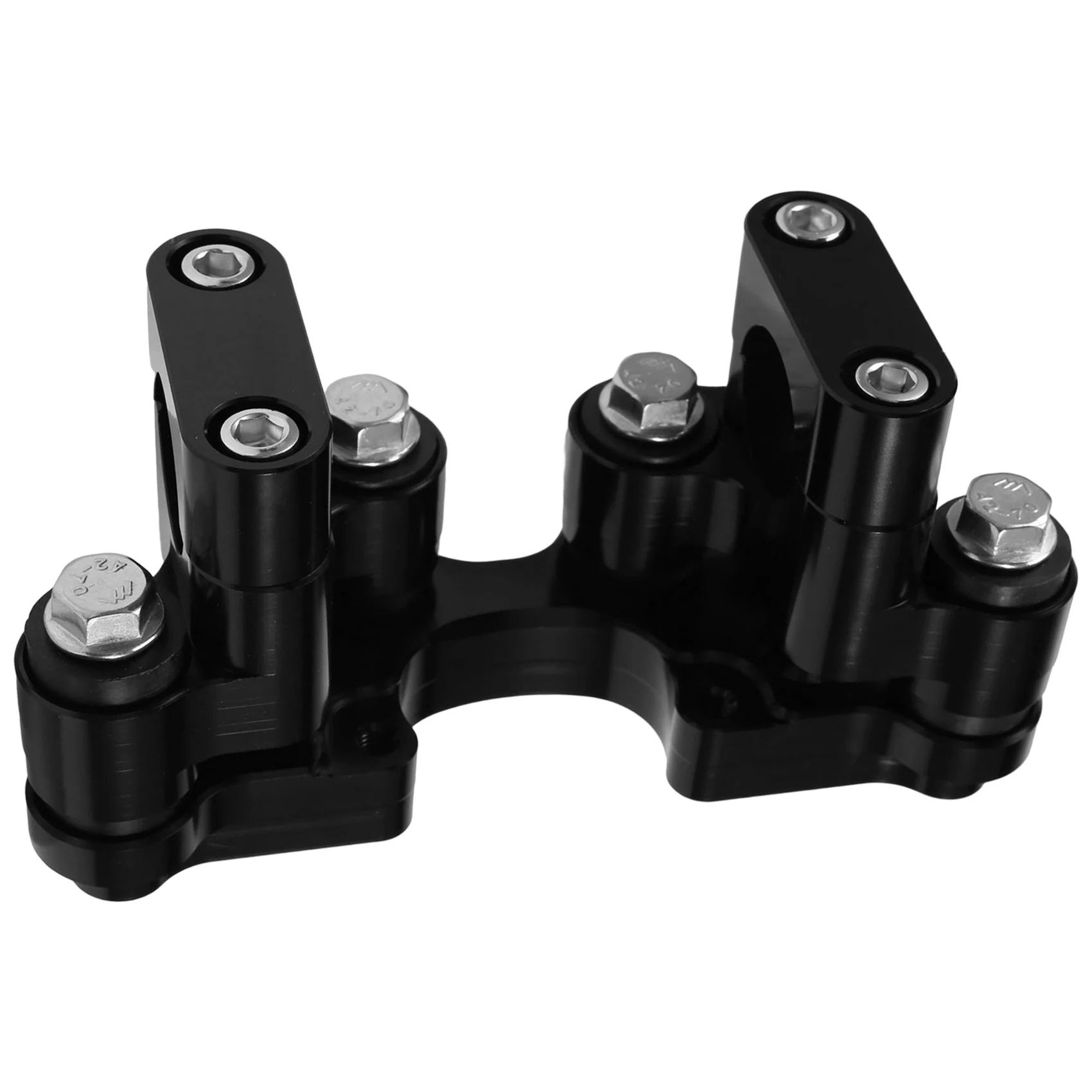 Motorcycle Accessories Steering Damper Mount Handlebar Riser Kit for 790 Adventure / R 390 1190 1290 Adventure(Black)