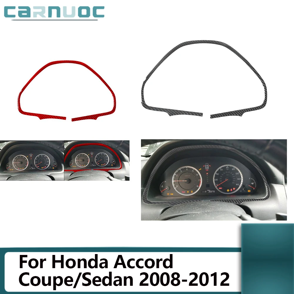 Car Speedometer Carbon Fiber Stickers Auto Interior Accessories For Honda Accord Coupe/Sedan 2008 2009 2010 2011 2012