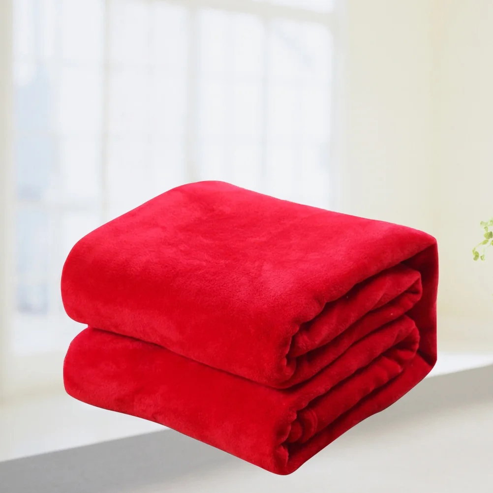 

Extra Warm Flannel Fleece Blanket Fine Stitching Soft Fabric Throw for Home Office Dorm Decor and Use Flannel Blacnket