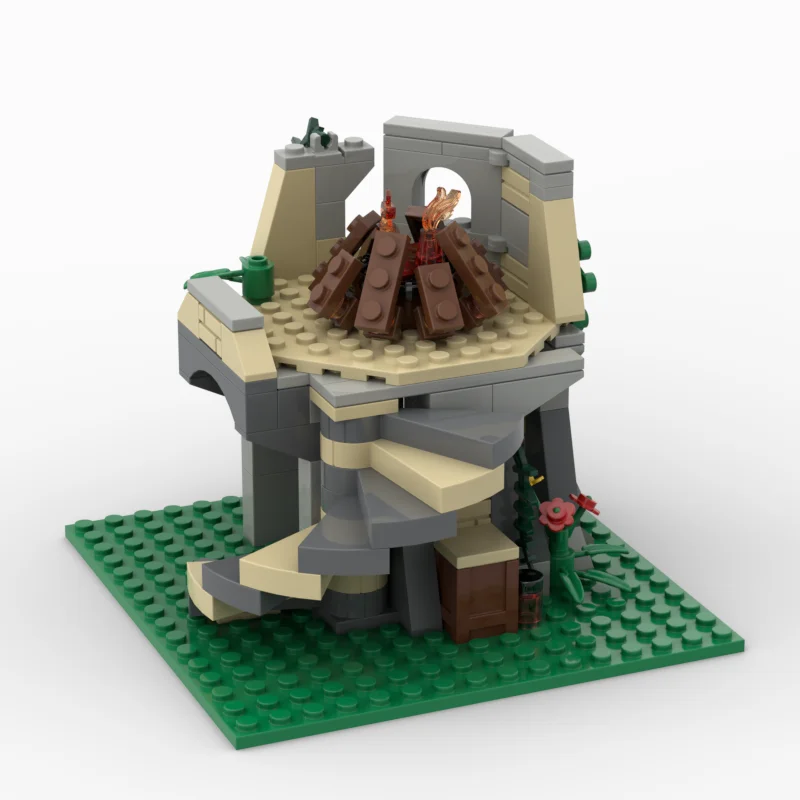 MOC اللبنات لعبة برج متناثرة نموذج تمثال مجموعة من 151 قطعة مجموعة ألعاب التجميع الإبداعية كهدية مناسبة ل