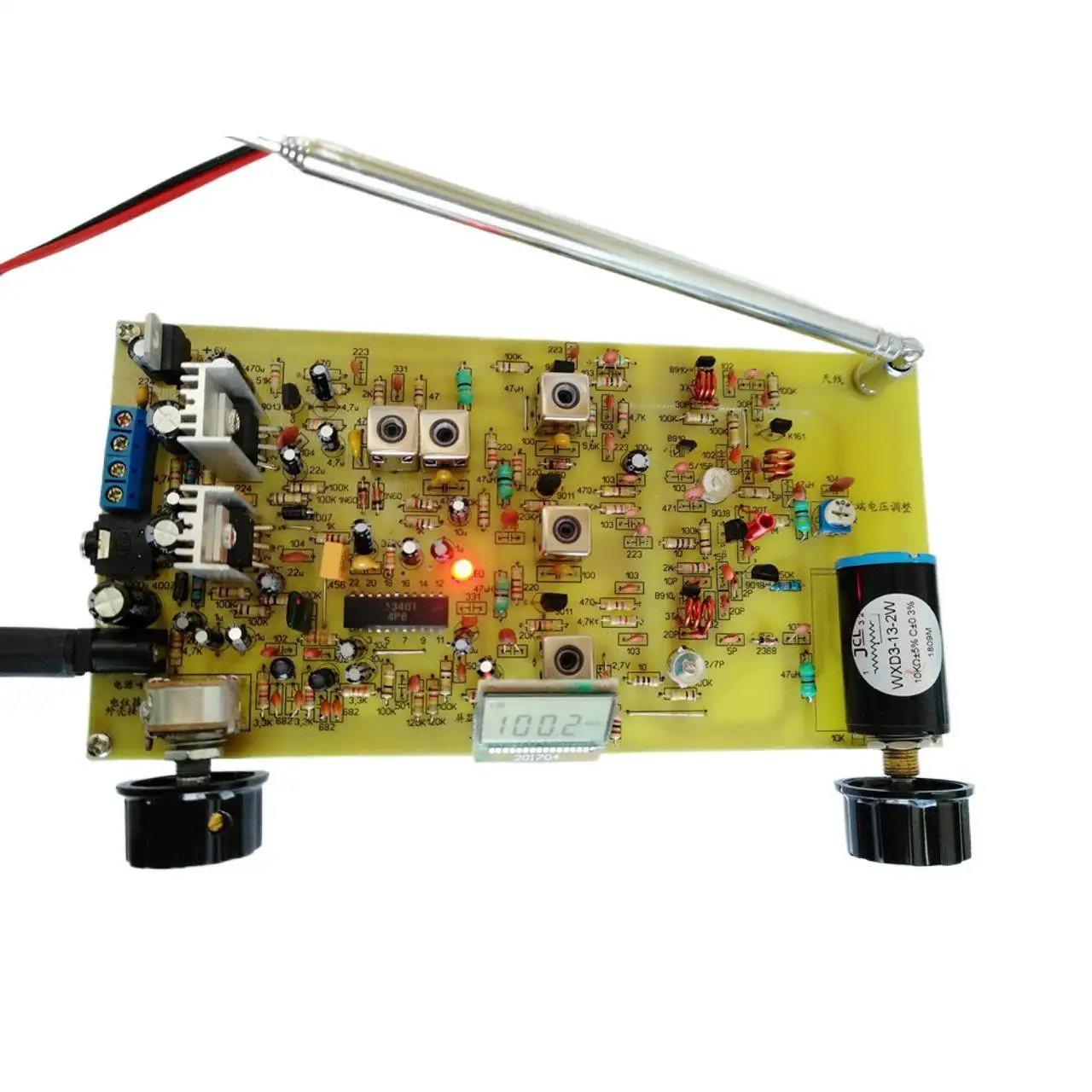 Discrete Components, FM, Stereo Radio LA3401 Decoding FM Electronic DIY Kit