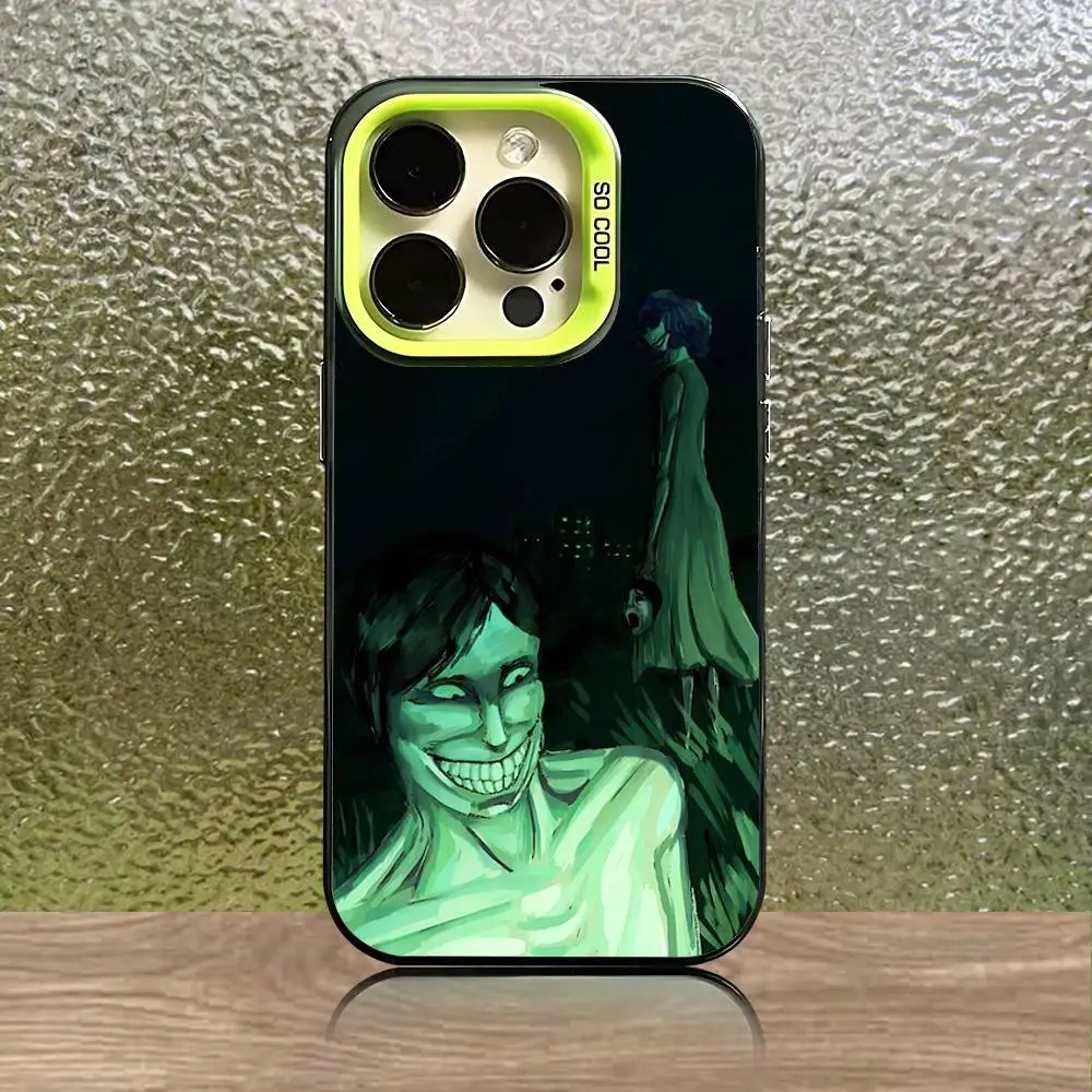 دخيل لا أنا لست حافظة هاتف بشري لهاتف آيفون 16,15,14,13,12,11,Pro,XS,Max,Plus,Mini,SE Green Candy Matte غطاء مقاوم للصدمات