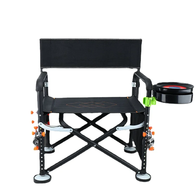 

Black cool Taishi fishing chair armchair fishing chair fishing stool 11-speed adjustment 22 cm lifting wild fishing