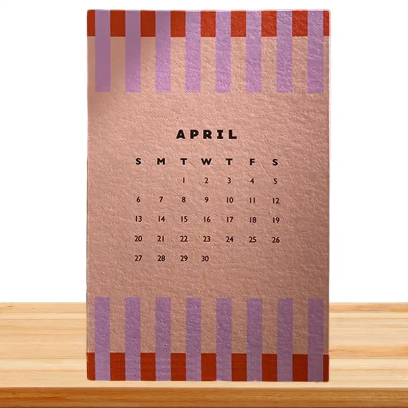 2025 Calendar Geometric 12 Monthly Geometric Art Calendar Table Ornament Creative Paper Calendar For Organizing & Planning