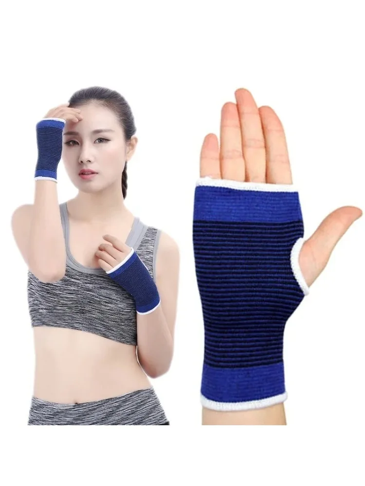 AliExpress NONE 1/2PCS Sports Wristbands Cotton Knitted Elastic Wrist Support Basketball Cycling Sweatband Ankle Elbow Warmer Protector