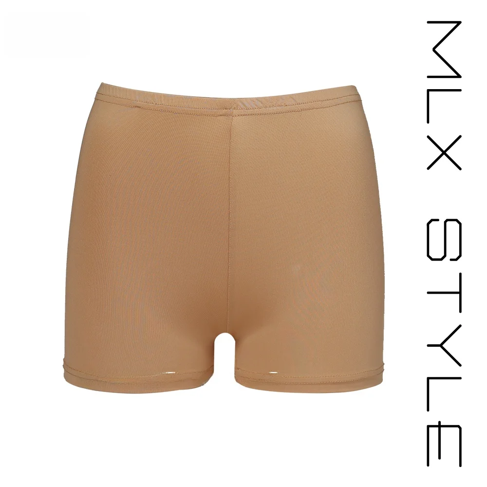 MuLanXi enfants danse latine Bot Angle plat Performance sous-vêtements prévenir l'exposition coton Polyester Dancewear