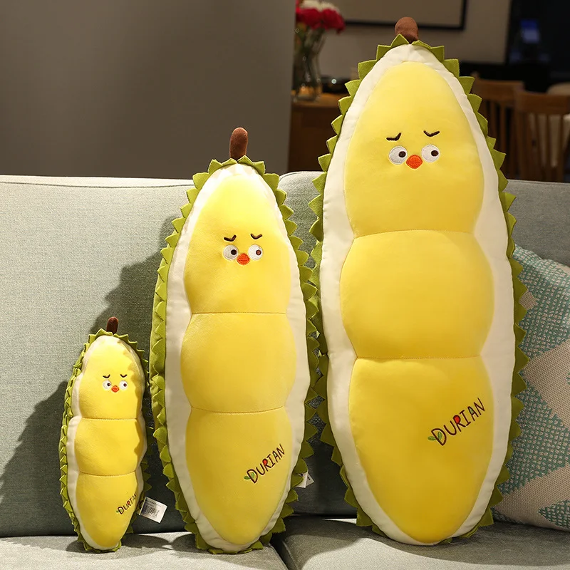 30/50/70cm kreatif kartun Buah Durian anak ayam bantal mewah mainan lucu boneka hewan bantal tidur lembut mainan anak-anak Dekorasi Rumah