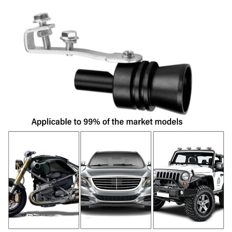 Uprsades Simulator suara pipa knalpot, aksesori efek suara mobil paduan aluminium peningkat suara untuk balapan