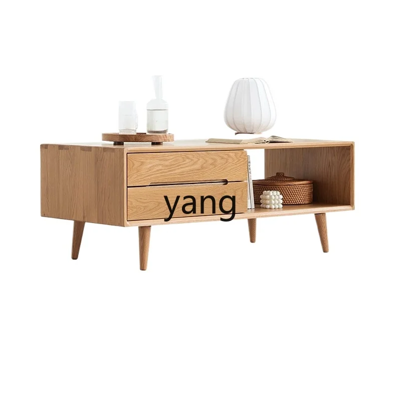 

LZR Nordic minimalist modern oak living room furniture coffee table