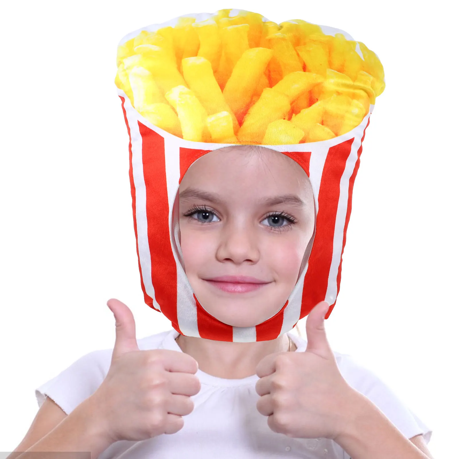 

Cotton Popcorn French Photo Prop Fries Design Funny Hat Cap Kids Party Photo Props Costume Accessories