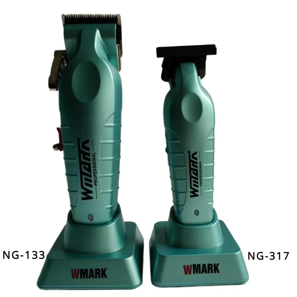 WMARK NG-133 NG-317 헤어 클리퍼, 남성용 저소음 헤어 트리머, 충전베이스 포함, 8300 RPM, 2024 신제품