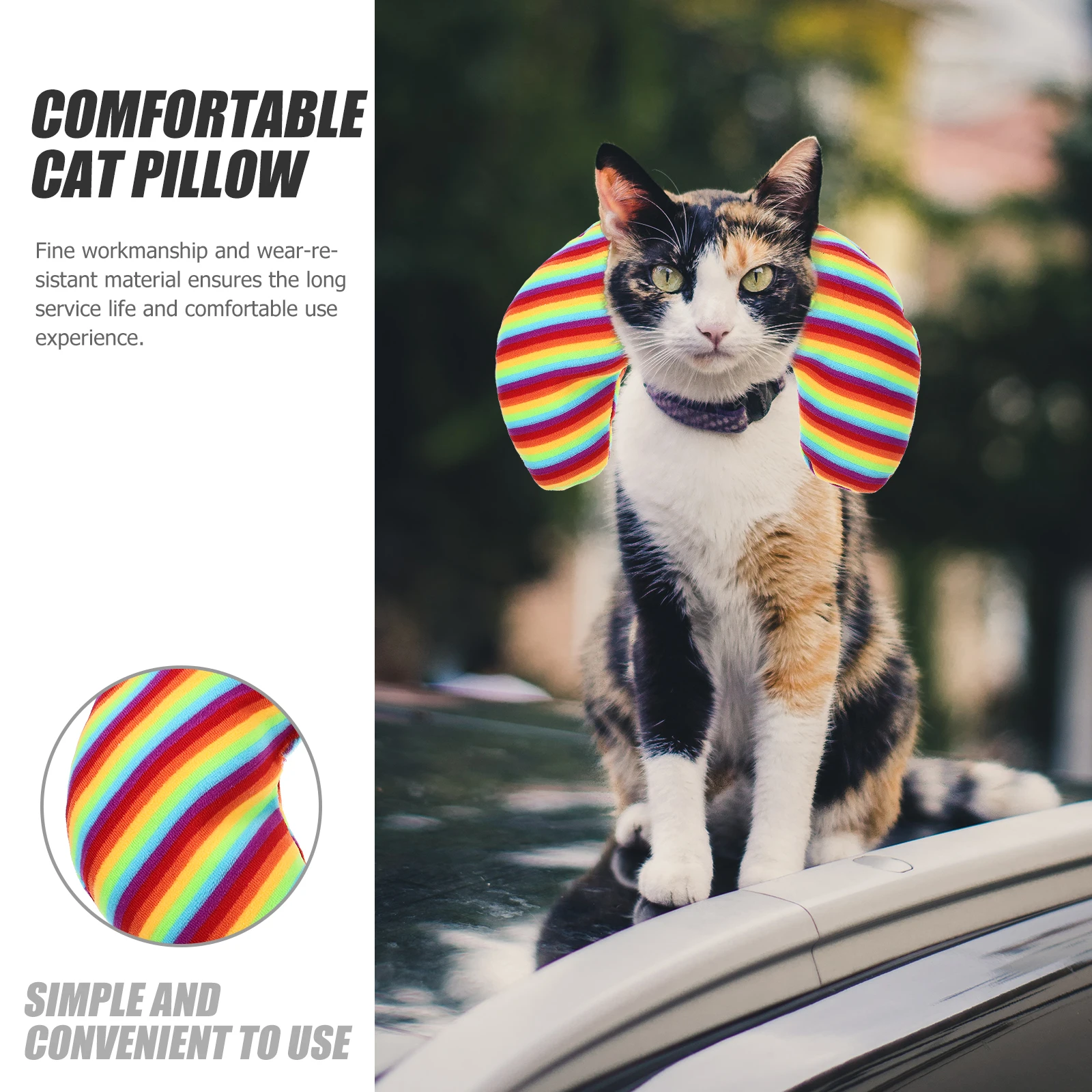 

Cat Pillow Shape Pillows U-shaped for Pet Sleeping Cats Cute Cushion Kitten Neck