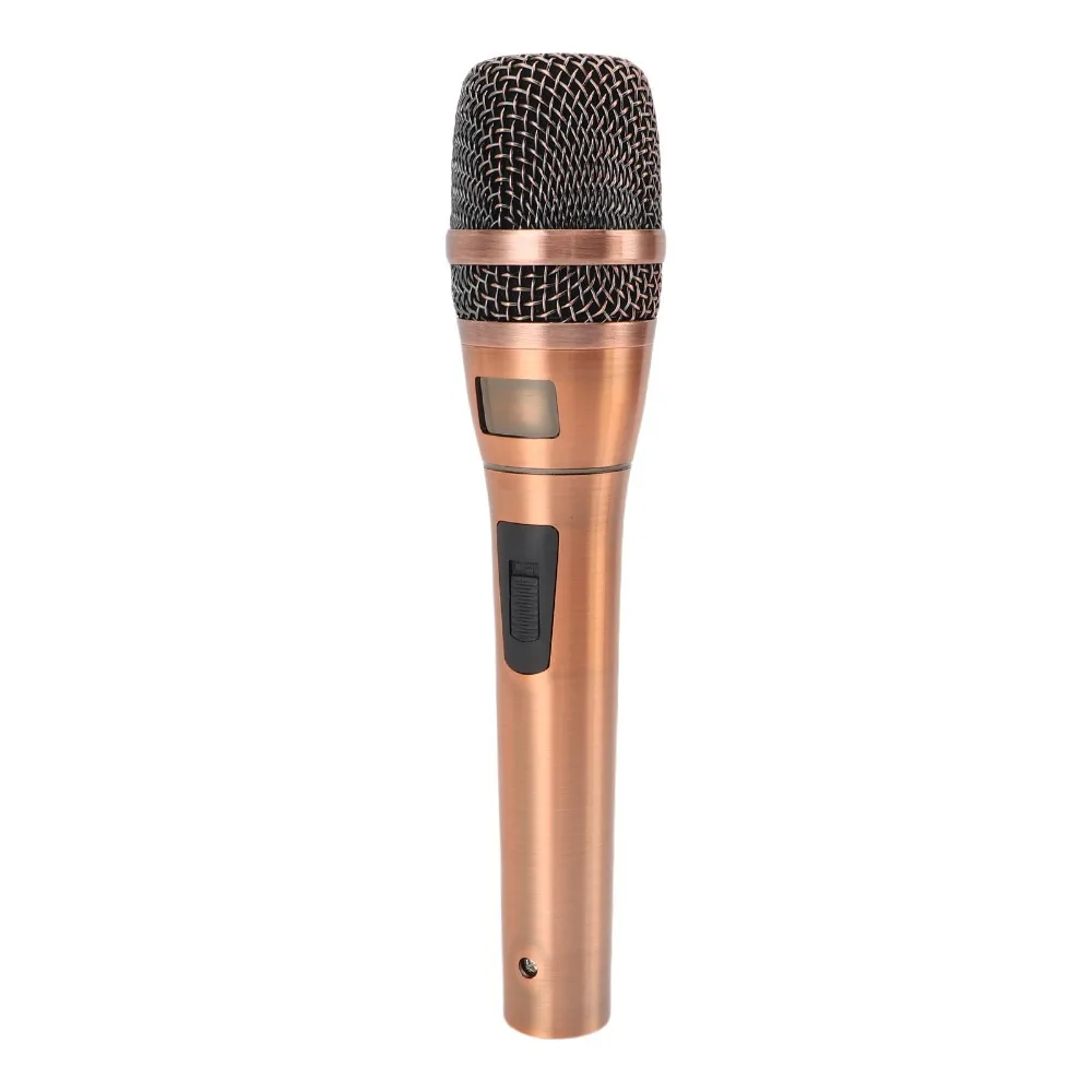 Professional Handheld Wired Dynamic Microphone with ON Off Switch Cardioid Moving Coil Microphone Vocal Microphone Home KTV