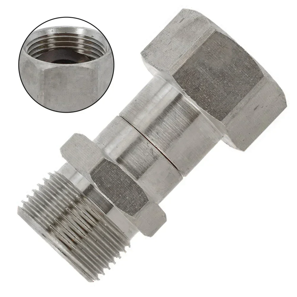 

1pcs High Pressure Washer Swivel Fitting Pressure Washers - M22 15mm Swivel Joint Accessories Automotive Parts