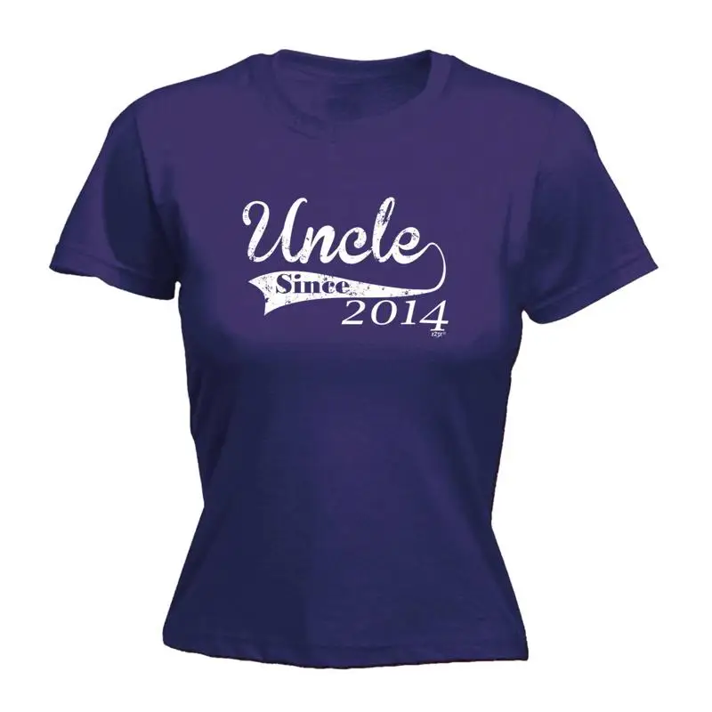 

Uncle Since 2014 Womens T Shirt Funny Novelty Gift
