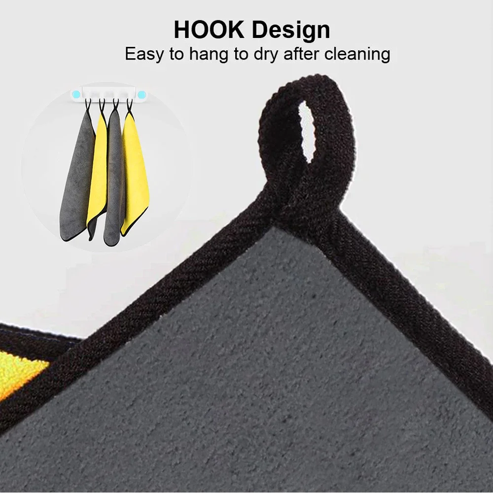 5/10 قطعة غسيل السيارات منشفة من الألياف الدقيقة 30*30 سنتيمتر/30*60 سنتيمتر تنظيف السيارات تجفيف القماش الرعاية القماش منشفة غسيل السيارات منشفة المطبخ #4