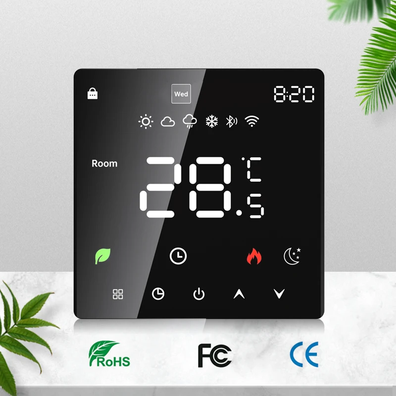 Tuya wifi smart thermostat elektrische bodenheizung trv wasser gaskessel temperatur sprach fernbedienung für google home alexa