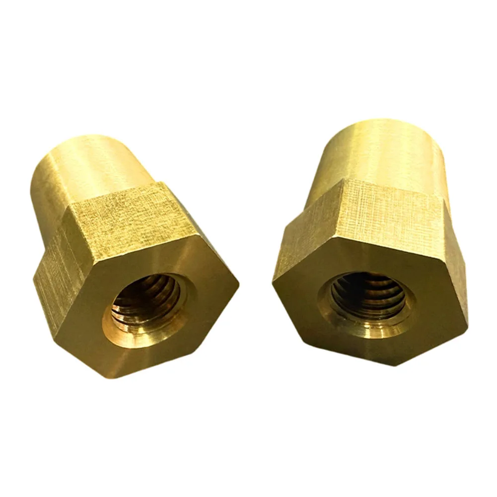 2PCS Rust Resistant Brass Battery Terminals with Stable Internal Thread Structure for Consistent Electrical Conductivity